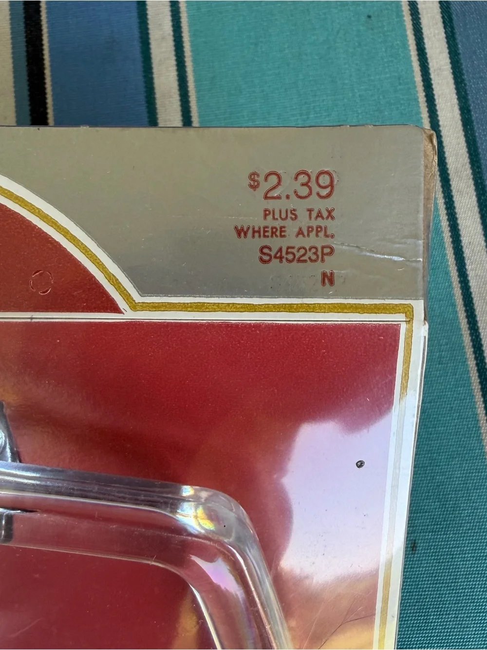 🍒💣 Vintage MCM Ekco crystal clear towel ring